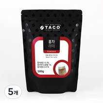 타코 홍차라떼 파우더 파우치, 500g, 1개입, 5개