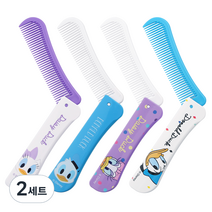 디즈니 미키프렌즈 접이형빗 4종, 혼합색상, 2세트