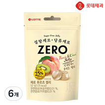 젤리셔스 제로 후르츠 젤리, 6개, 52g