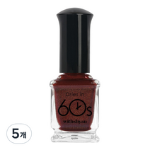 위드샨 60초 매니큐어 유광 9ml, M41 마호가니, 5개
