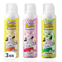 스노우버디 휘핑 클렌저 베이비파우더 200ml + 딸기 200ml + 수박 200ml 세트, 3세트