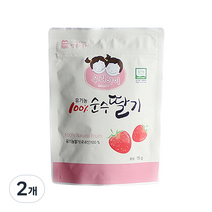 맛있는풍경 유기농 100% 순수딸기 15g, 2개