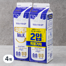 남양유업 맛있는우유GT 슈퍼밀크, 900ml, 4개