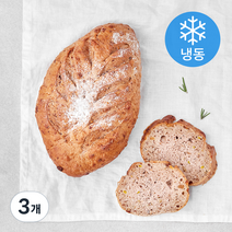 더브레드블루 호두 깜빠뉴 (냉동), 450g, 3개
