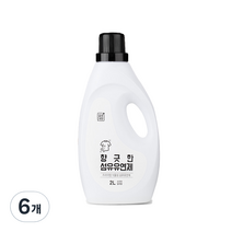 깔끔대장 향긋한 섬유유연제 돌체플라워향, 2L, 6개
