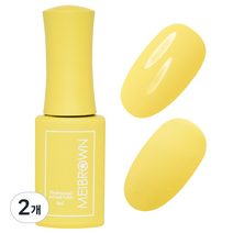 메이브라운 컬러 젤 6ml, M62 옐로우, 2개