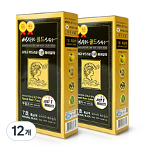 아스산타골드 셀프 새치 염색약 80g, 7호(흑갈색), 12개