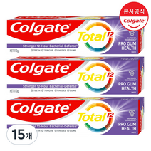 콜게이트 토탈 프로검 헬스 치약, 110g, 15개