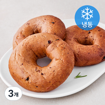 더건강한쌀베이글 시나몬레이즌 쌀베이글 3개입 (냉동), 315g, 3개