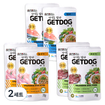 개똑 전연령용 그레인프리 강아지 습식사료 버라이어티팩, 소, 닭, 연어, 420g, 2세트