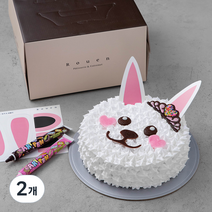 후앙 동물 케익 만들기 2호 토끼와 곰, 537g, 2개