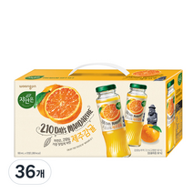 자연은 210일 감귤 180ml, 36개