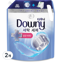 다우니 프리미엄 세탁세제 액체형 살균파워플러스 리필, 2개, 2.2L