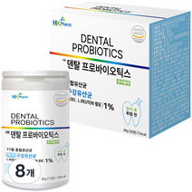 HK팜 덴탈 프로바이오틱스 구강유산균 츄어블정 30g, 15정, 8개