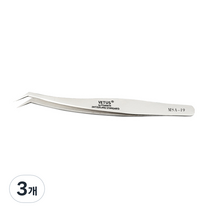 비투스 속눈썹 연장 핀셋 고급형 MSA-19, 혼합색상, 3개
