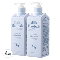 밀크바오밥 베이비 워시, 500ml, 4개