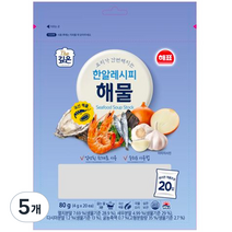 해표 한알레시피 해물, 80g, 5개