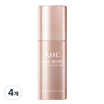 AHC 아우라 시크릿 세럼 톤업 스틱 SPF50+ PA+++ 11g, 살구빛, 4개