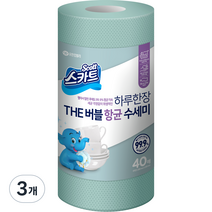스카트 THE 버블 수세미, 민트그린, 40매입, 3개