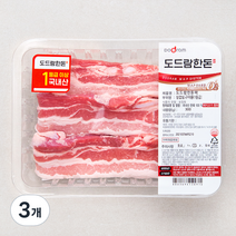 도드람 한돈 1등급 삼겹살 구이용 (냉장), 300g, 3개