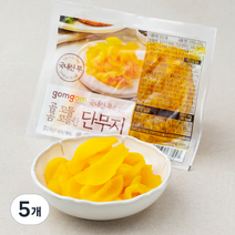 곰곰 꼬들꼬들한 단무지, 220g, 5개