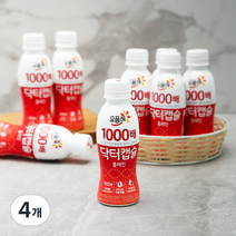 요플레 1000배 닥터캡슐 플레인 요구르트, 1040ml, 4개