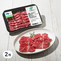 미트엔조이 호주산 곡물비육 소고기 토시살 구이용 (냉장), 300g, 2개
