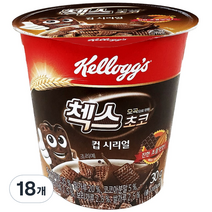 켈로그 첵스초코 컵 시리얼, 30g, 18개