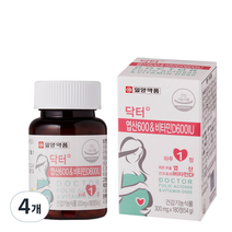 일양약품 닥터플러스 엽산 600 앤 비타민D600, 4개, 54g