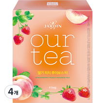 아워티 쟈뎅 딸기 피치 루이보스 티, 18.7g, 4개입, 4개
