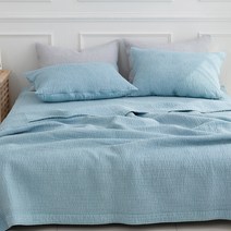 지베딩 모히또 인견 스프레드 겸 이불, 블루