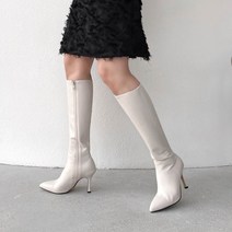 코나블루 여성용 사이드지퍼 롱부츠 8.5cm DT3245