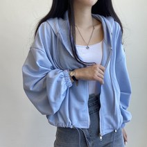 벌룬 스트링 베이직 후드집업