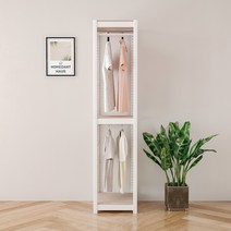 홈던트 하우스 드레스룸 3단 행거 행거봉2 400 x 400 x 1800 mm, 화이트