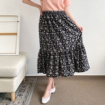 헤이진 2단 캉캉 플라워 스커트 SK25