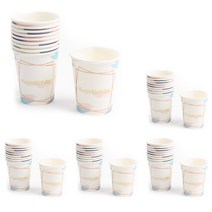 파티해 감성 파티컵 생일수채화, 10개입, 1박스