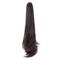 하이유니 네츄럴 웨이브 포니테일 가발 50cm, 다크브라운, 1개