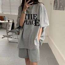 MA 플레이스 반팔 티셔츠 + 밴딩 팬츠 상하의 세트