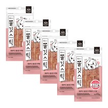 펫슐랭 강아지 땔룽이네 쫄깃스틱 고기야채껌 간식 6.5g x 10p, 소고기, 5개