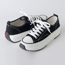 머시따 4cm 키높이 어글리 캔버스 스니커즈