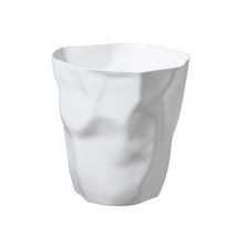 찌그리 쓰레기통 대, 화이트, 1개