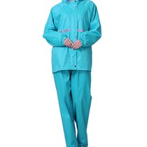 메이크포 후드형 고급안감형 우비 민트, 1개