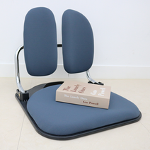 와이디엄 접이식 패브릭 좌식의자, 블랙 + 차콜