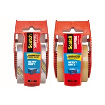 쓰리엠 스카치 초강력 프리미엄 포장용 테이프 48mm x 20m, 투명, 갈색, 2개