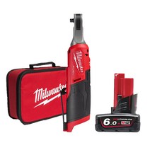 밀워키 12V FUEL 하이스피드 임팩트 라쳇 8.3mm 베어툴 M12 FHIR14(M12 FHIR14-0B) + 12V 6.0Ah M12 B6, 1세트