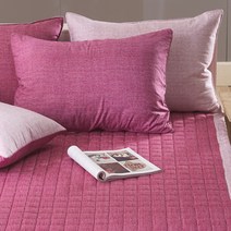 지베딩 로다 면 모달 베개커버 2p + 베개솜 2p 세트, 핑크