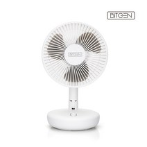 비트젠 탁상 캠핑용 접이식 선풍기, 화이트, BDF-101