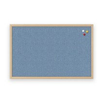 두문 패브릭 메모 자석 게시판 청색, MDF