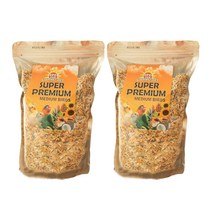 SuperZoo 슈퍼프리미엄 중형새 새사료, 1.2kg, 2개
