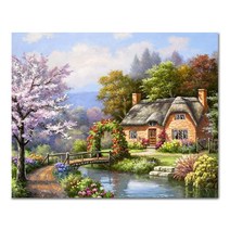 아디코 DIY 페인팅 화려함속의 오두막 PH68 50 x 40 cm, 혼합색상